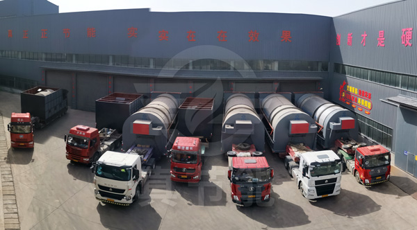 四套广西飞南公司定制的富联平台危废污泥干燥设备发货现场